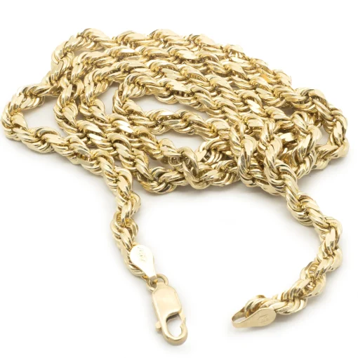 10 Karat Yellow Gold Rope Chain
