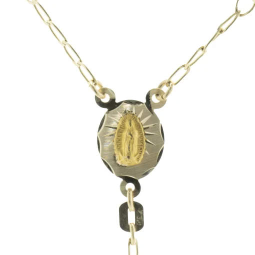 10 Karat Yellow Gold Rosary Necklace