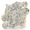 14 Karat Yellow Gold Vintage Freeform Diamond Cocktail Ring
