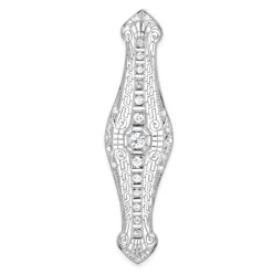 Platinum & 14 Karat White Gold Vintage Diamond Pin