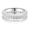 Platinum Channel Set Diamond Eternity Band