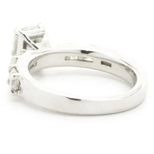 Platinum Cushion Cut Diamond Engagement Ring
