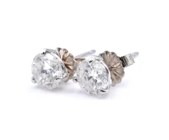 Platinum Diamond Stud Earrings