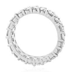 Platinum Double Row Diamond Band