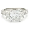 Platinum Radiant Cut Diamond Engagement Ring