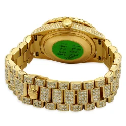 Rolex 18 Karat Yellow Gold Day-Date President Custom Diamond 36mm