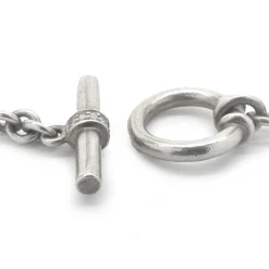Slane & Slane Sterling Silver Diamond and Potato Pearl Necklace