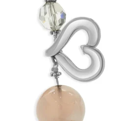 Sterling Silver Double Strand Rose Quartz Necklace