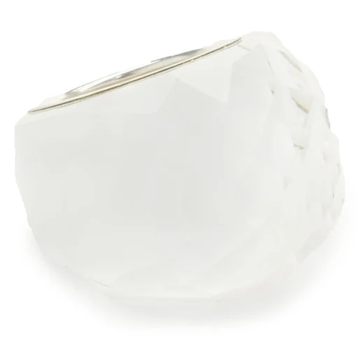 Swarvoski Acrylic White Ring