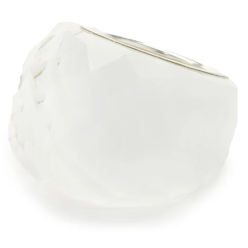Swarvoski Acrylic White Ring