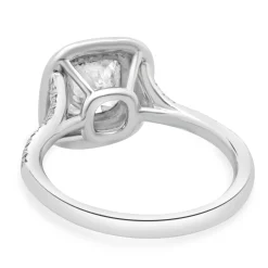 Tiffany & Co. Platinum Cushion Cut Diamond Engagement Ring
