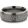 Titanium 8MM Band with Hammered Finish
