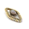Vintage Silver, Marcasite, Bead, Moonstone and Crystal Pendant