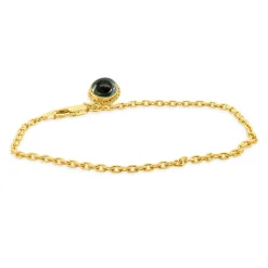 14 Yellow Gold Evil Eye Drop Bracelet