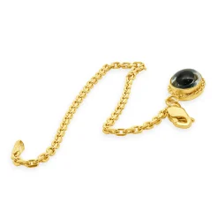 14 Yellow Gold Evil Eye Drop Bracelet