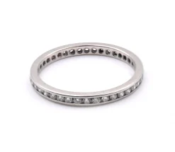 14k White Gold Diamond Eternity Band