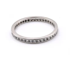 14k White Gold Diamond Eternity Band