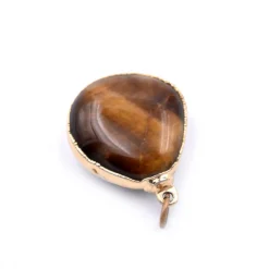 14k Yellow Gold Tiger's Eye Pendant