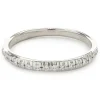 14 Karat White Gold Diamond Band