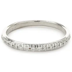 14 Karat White Gold Diamond Band