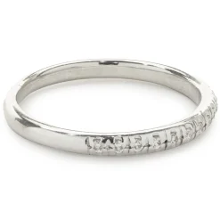 14 Karat White Gold Diamond Band