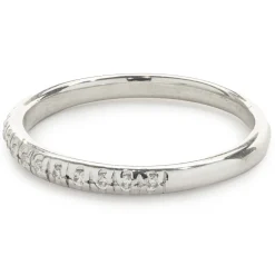 14 Karat White Gold Diamond Band