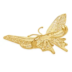 14 Karat yellow Gold Butterfly Pin