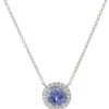 Tiffany & Co. Platinum Sapphire and Diamond Necklace
