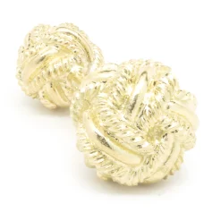 Tiffany & Co. Schlumberger 18 Karat Yellow SINGLE Double Knot Cufflink