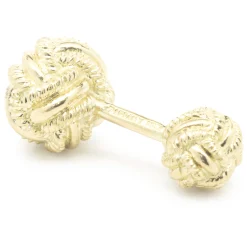 Tiffany & Co. Schlumberger 18 Karat Yellow SINGLE Double Knot Cufflink